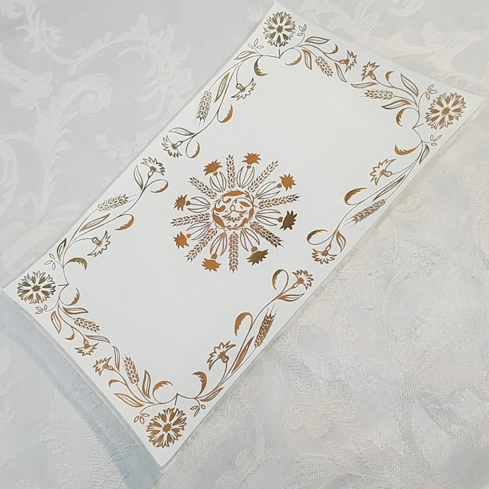 Vintage 50's Gold Accent Tabletop Tray